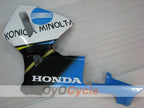 Kit de carenado por inyección para CBR600RR 03-04 - Blanco, Negro - Konica Minolta #OYO87902527