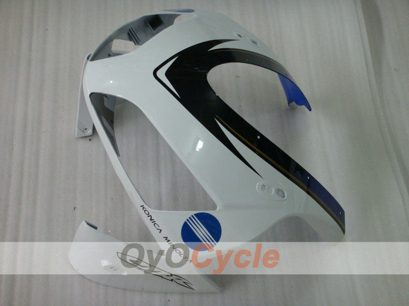 Kit de carenado por inyección para CBR600RR 03-04 - Blanco, Negro - Konica Minolta #OYO87902530