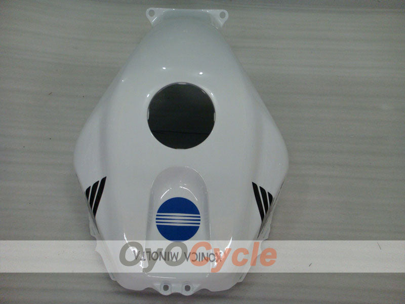 Kit de carenado por inyección para CBR600RR 03-04 - Blanco, Negro - Konica Minolta #OYO87902530
