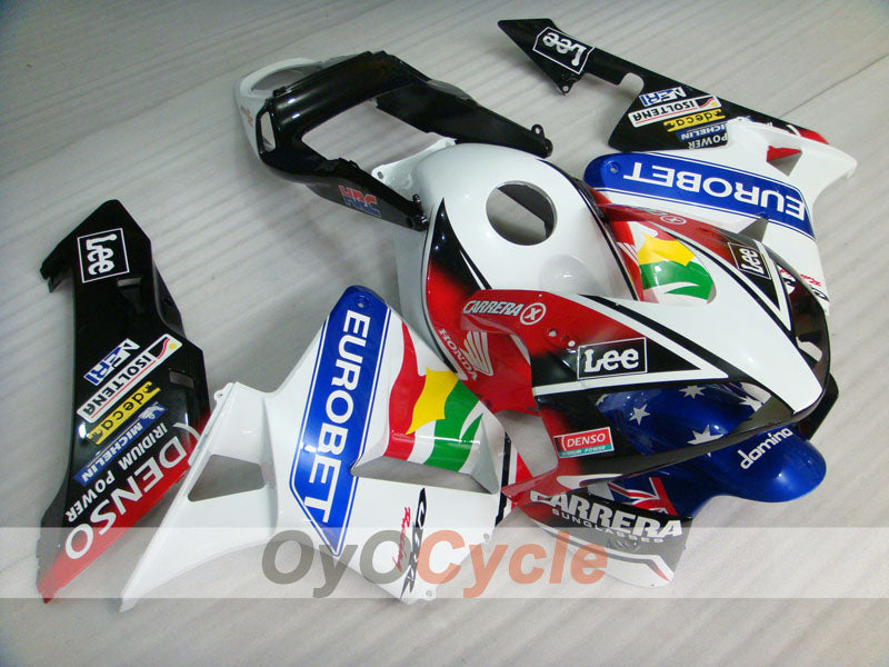 Kit de carenado por inyección para CBR600RR 03-04 - Blanco, Negro - Lee #OYO87902536 Imagen principal del producto