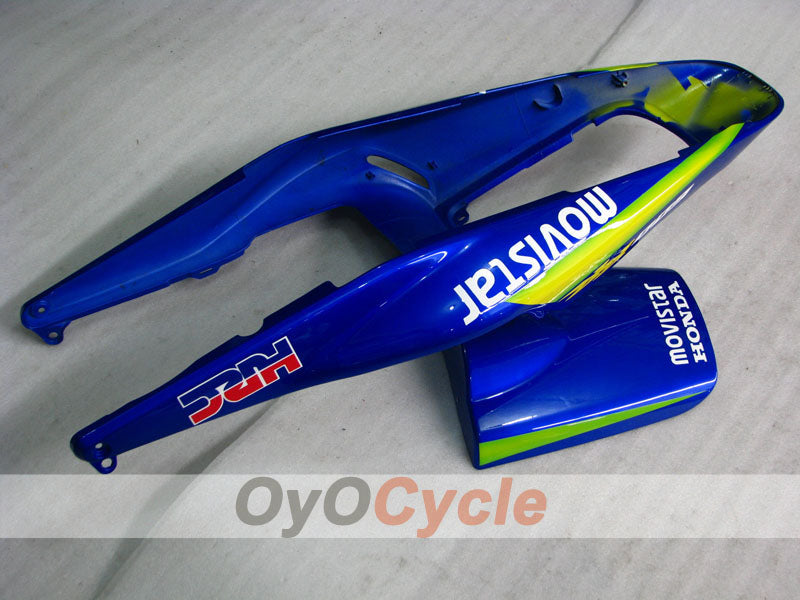 Carenado de inyección para CBR600RR 03-04 - Amarillo, Azul - Movistar #OYO87902537