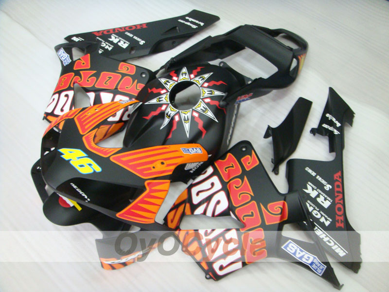 Carenado inyectado para CBR600RR 03-04 - Negro mate - Rossi #OYO87902541 Imagen secundaria del producto