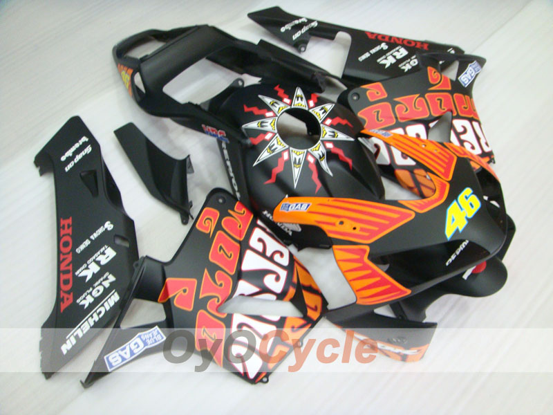 Carenado inyectado para CBR600RR 03-04 - Negro mate - Rossi #OYO87902541 Imagen principal del producto