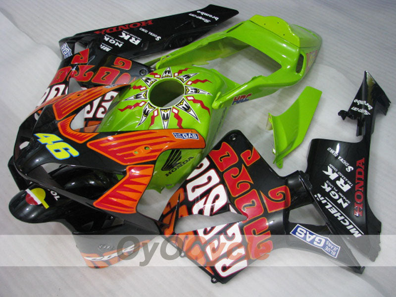 Kit de carenado por inyección para CBR600RR 03-04 - Verde, Negro - Rossi #OYO87902544 Imagen secundaria del producto