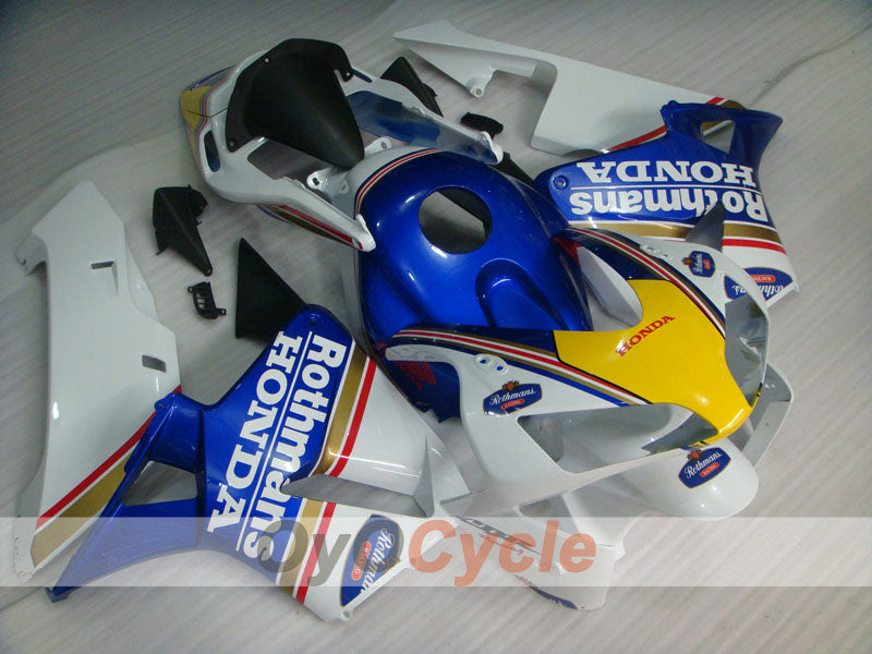 Kit de carenado por inyección para CBR600RR 03-04 - Azul, Blanco - Rothmans #OYO87902556 Imagen principal del producto
