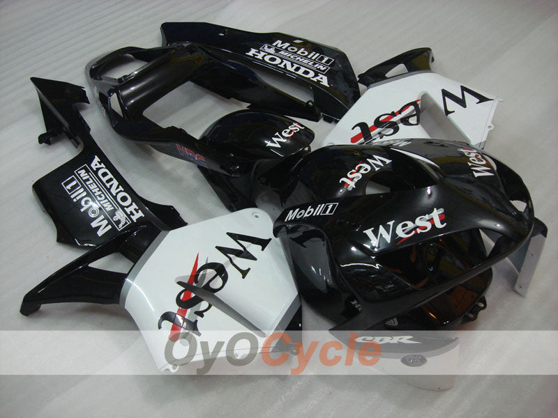 Kit de carenado inyectado para CBR600RR 03-04 - Blanco, Negro - West #OYO87902559 Imagen secundaria del producto