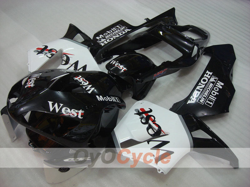 Kit de carenado inyectado para CBR600RR 03-04 - Blanco, Negro - West #OYO87902559 Imagen principal del producto