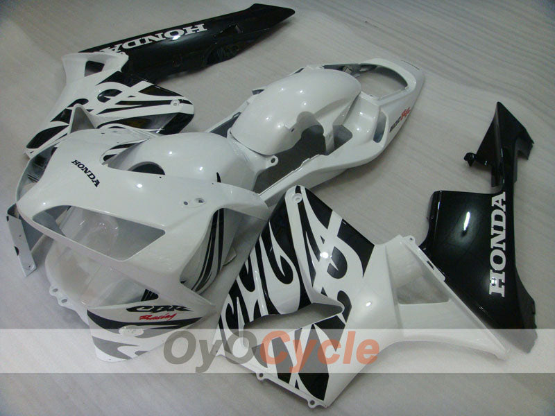 Kit de carenado por inyección para CBR600RR 03-04 - Blanco, Negro - Estilo de fábrica #OYO87902578