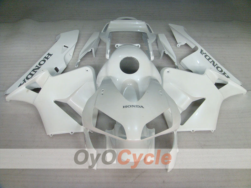 Kit de carenado por inyección para CBR600RR 03-04 - Blanco - Estilo de fábrica #OYO87902582