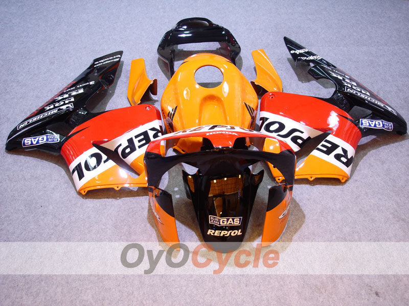 Carenado de inyección para CBR600RR 03-04 - Amarillo, Negro - Repsol #OYO87902583 Imagen secundaria del producto