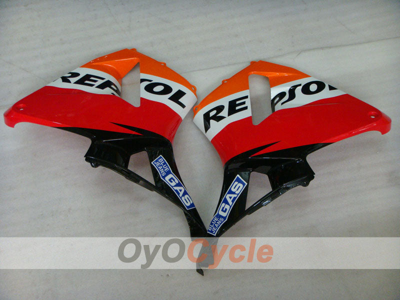 Kit de carenado de inyección para 03-04 CBR600RR - Naranja, Negro - Repsol #OYO87902584