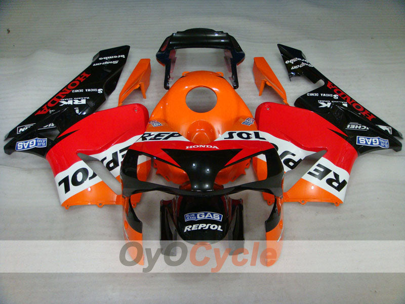 Kit de carenado de inyección para 03-04 CBR600RR - Naranja, Negro - Repsol #OYO87902584 Imagen secundaria del producto