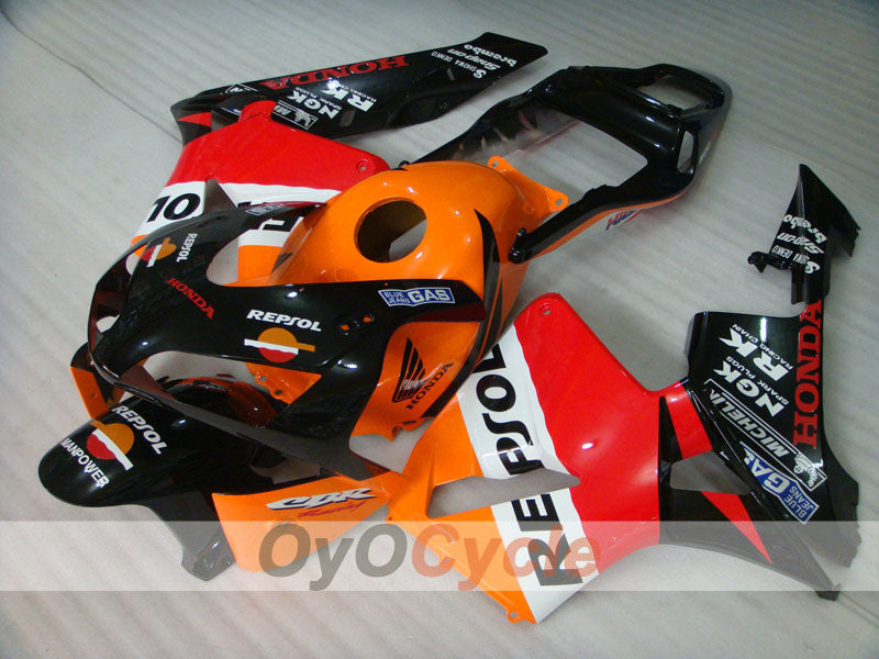 Carenado de inyección para CBR600RR 03-04 - Naranja, Negro - Repsol #OYO87902585 Imagen secundaria del producto