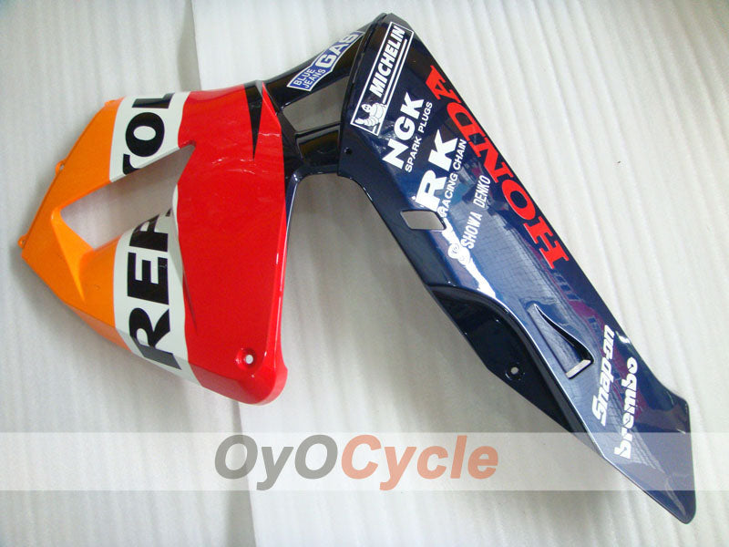 Kit de carenado de inyección para CBR600RR 03-04 - Rojo, Amarillo - Repsol #OYO87902588