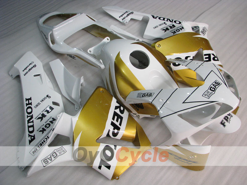 Kit de carenado por inyección para CBR600RR 03-04 - Blanco, Oro - Repsol #OYO87902590 Imagen principal del producto
