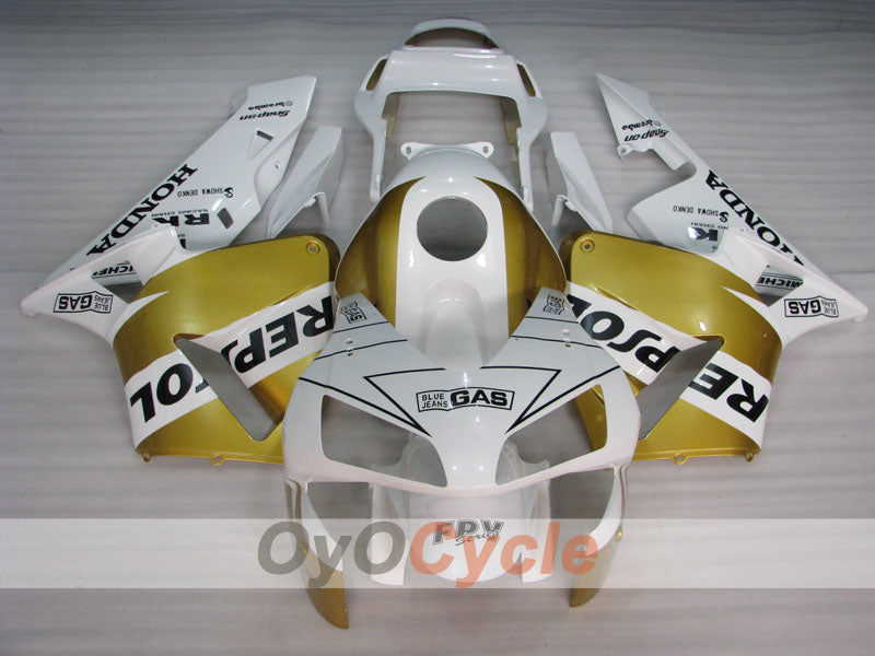 Kit de carenado por inyección para CBR600RR 03-04 - Blanco, Oro - Repsol #OYO87902590 Imagen secundaria del producto