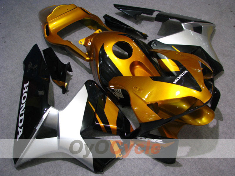 Kit de carenado de inyección para CBR600RR 03-04 - Negro, Dorado - Estilo de fábrica #OYO87902611 Imagen principal del producto