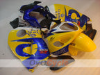 Kit de carenado por inyección para GSXR1300 Hayabusa 99-07 - Amarillo, Azul - Corona, MOTUL #OYO87902651
