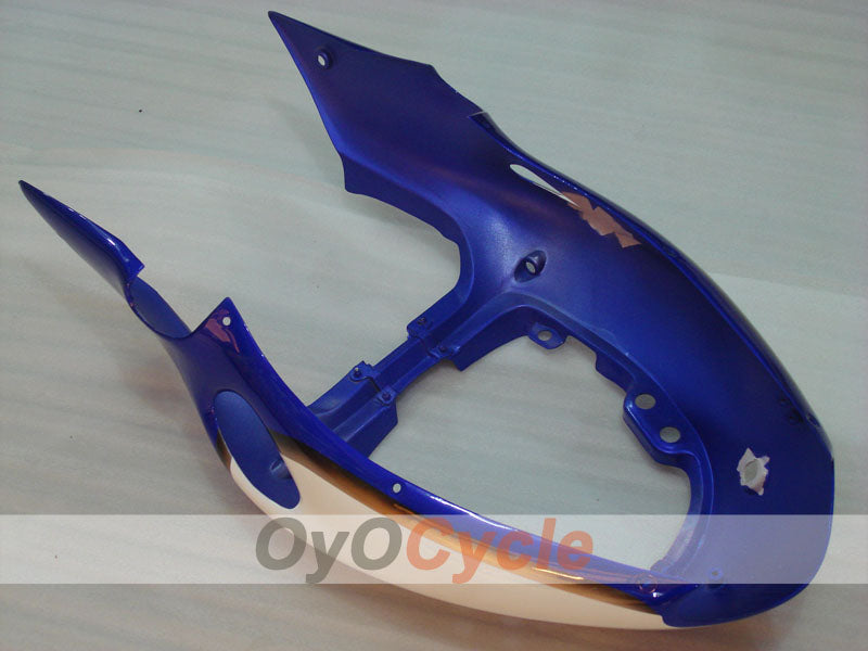 Kit de carenado por inyección para GSXR1300 Hayabusa 99-07 - Amarillo, Azul - Corona, MOTUL #OYO87902651
