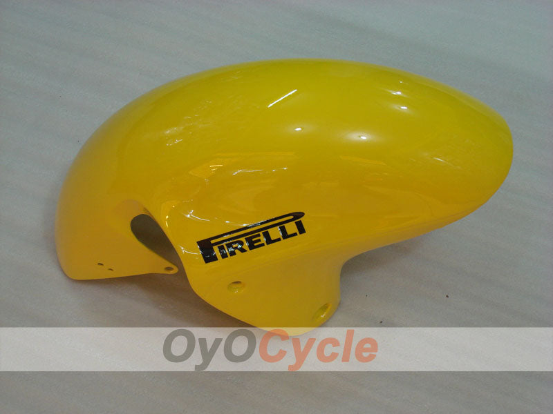 Kit de carenado por inyección para GSXR1300 Hayabusa 99-07 - Amarillo, Azul - Corona, MOTUL #OYO87902651