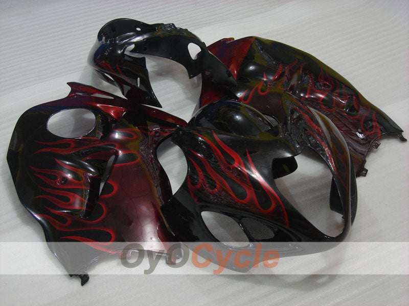 Kit de carenado por inyección para GSXR1300 Hayabusa 99-07 - Rojo, Negro - Llama #OYO87902664 Imagen principal del producto