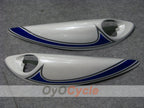 Kit de carenado de inyección para GSXR1300 Hayabusa 08-20 - Azul, blanco - Llama #OYO87902670
