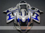 Kit de carenado de inyección para GSXR1300 Hayabusa 08-20 - Azul, blanco - Llama #OYO87902670
