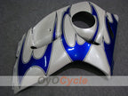Kit de carenado de inyección para GSXR1300 Hayabusa 08-20 - Azul, blanco - Llama #OYO87902670