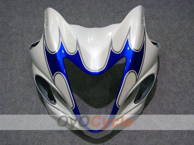 Kit de carenado de inyección para GSXR1300 Hayabusa 08-20 - Azul, blanco - Llama #OYO87902670
