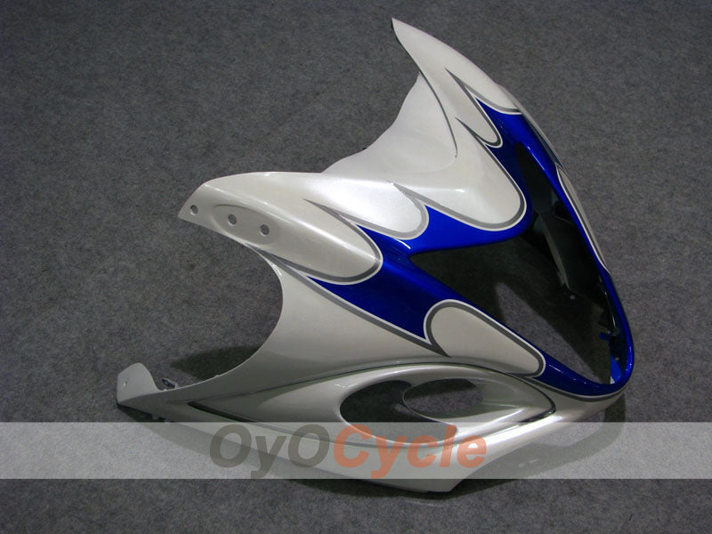 Kit de carenado de inyección para GSXR1300 Hayabusa 08-20 - Azul, blanco - Llama #OYO87902670