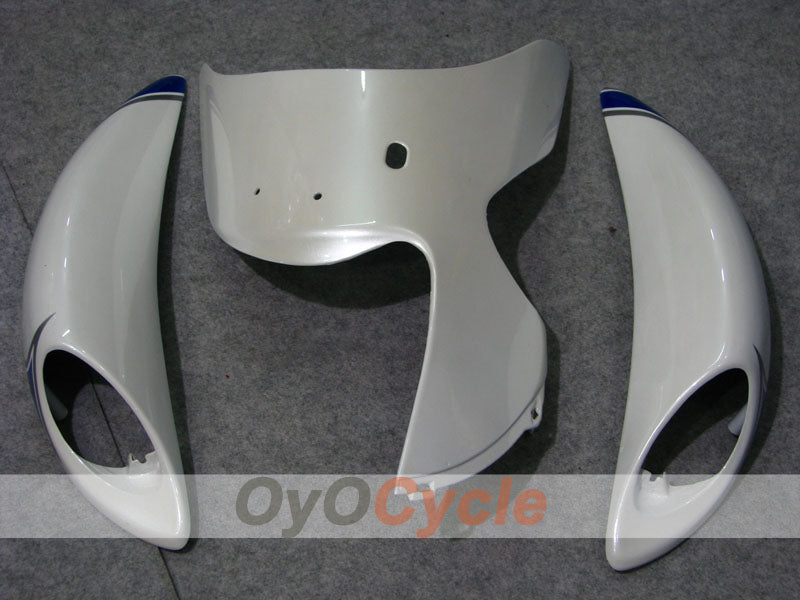 Kit de carenado de inyección para GSXR1300 Hayabusa 08-20 - Azul, blanco - Llama #OYO87902670