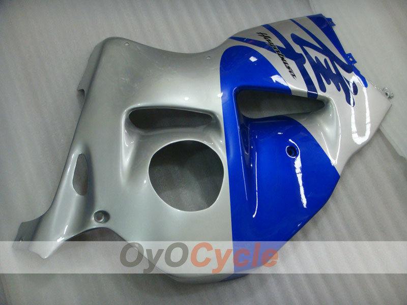 Kit de carenado por inyección para GSXR1300 Hayabusa 99-07 - Azul, Plata - Estilo de Fábrica #OYO87902678
