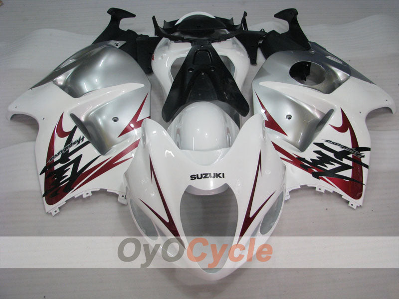 Carenado completo para GSXR1300 Hayabusa 99-07 - Blanco, Plata - Estilo de fábrica #OYO87902682