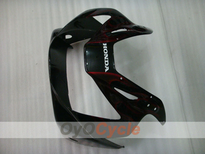 Kit de carenado por inyección para CBR900RR 929 00-01 - Rojo, Negro - Llama #OYO87902701