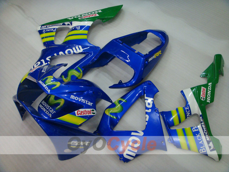 Kit de carenado por inyección para 00-01 CBR900RR 929 - Amarillo, Azul - Movistar #OYO87902710 Imagen secundaria del producto