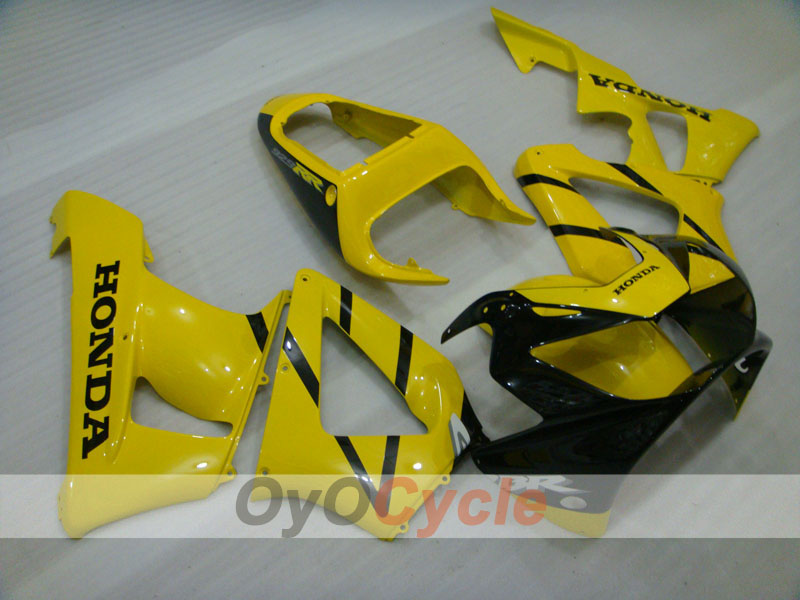 Kit de carenado de inyección para CBR900RR 929 00-01 - Amarillo, Negro - Estilo de fábrica #OYO87902716