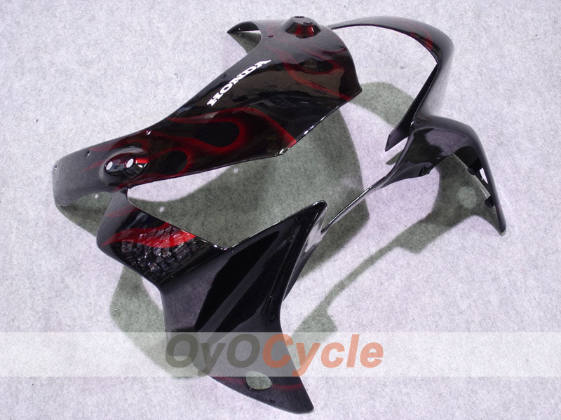 Kit de carenado de inyección para 02-03 CBR900RR 954 - Rojo, Negro - Llama #OYO87902730