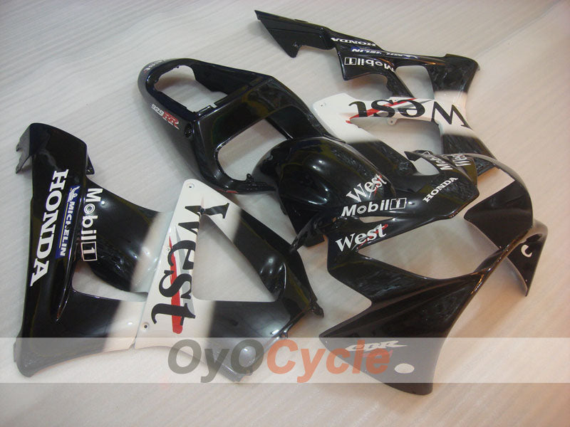 Kit de carenado de inyección para CBR900RR 929 00-01 - Blanco, Negro - Oeste #OYO87902740