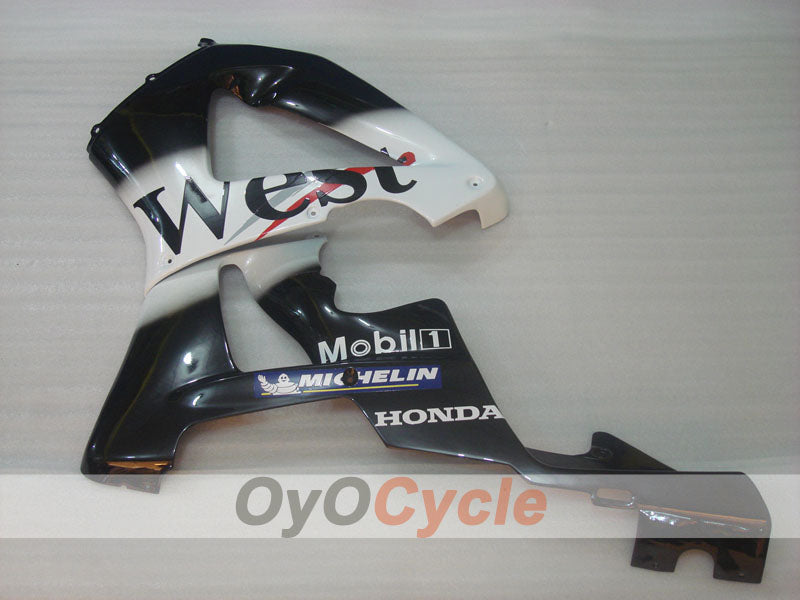 Kit de carenado de inyección para CBR900RR 929 00-01 - Blanco, Negro - Oeste #OYO87902740