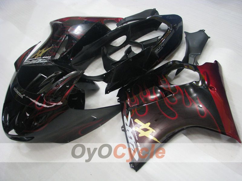 Kit de carenado por inyección para CBR1100XX 96-07 - Rojo, Negro - Llama #OYO87902796 Imagen secundaria del producto