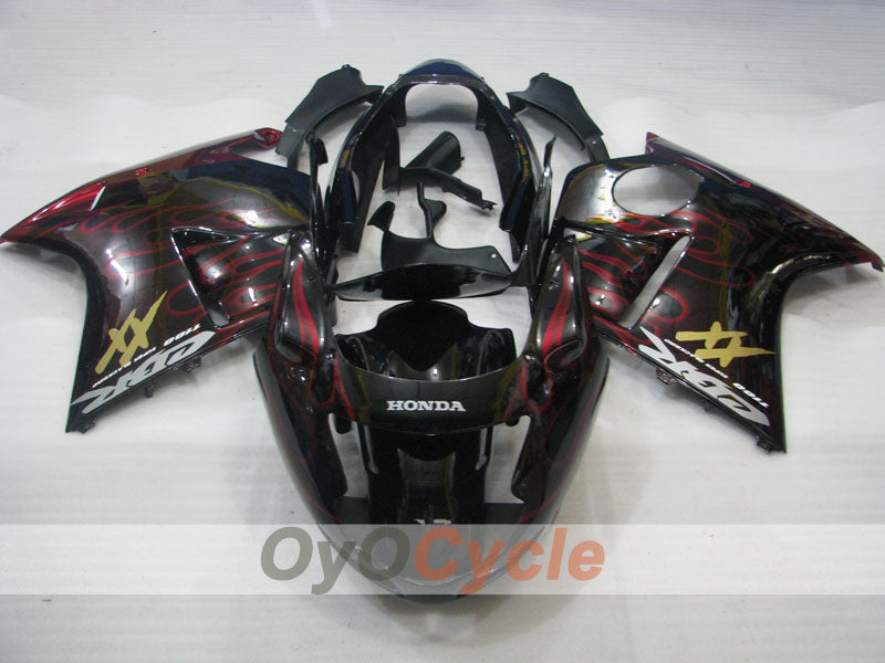 Kit de carenado por inyección para CBR1100XX 96-07 - Rojo, Negro - Llama #OYO87902796 Imagen principal del producto