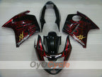 Kit de carenado por inyección para CBR1100XX 96-07 - Rojo, Negro - Llama #OYO87902798