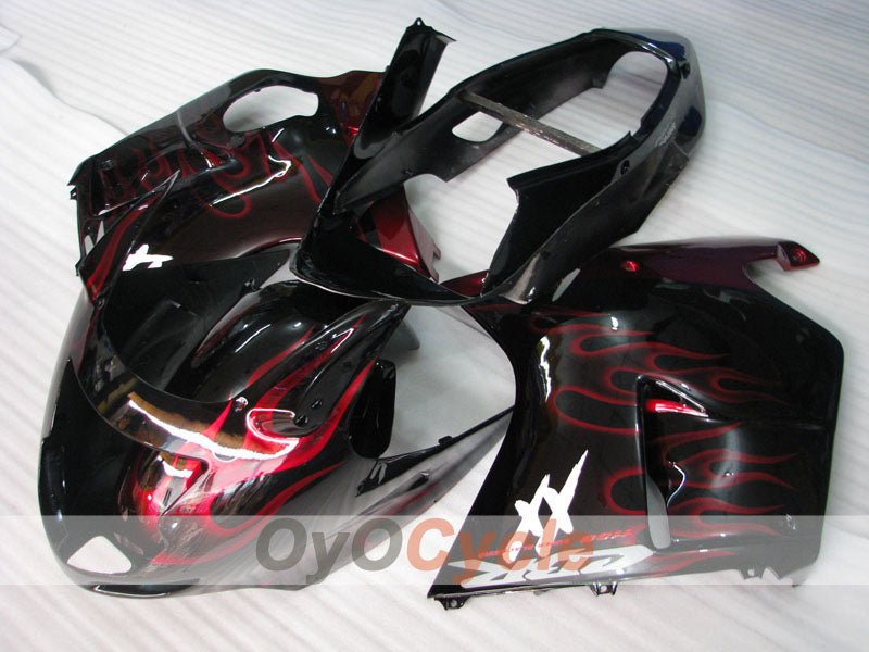 Kit de carenado por inyección para CBR1100XX 96-07 - Rojo, Negro - Llama #OYO87902800 Imagen secundaria del producto