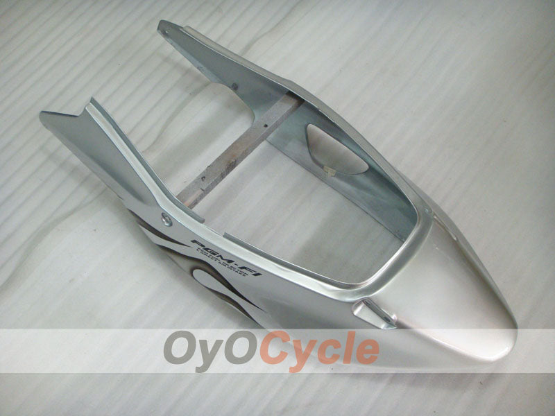Kit de carenado por inyección para CBR1100XX 96-07 - Negro, Plata - Llama #OYO87902801
