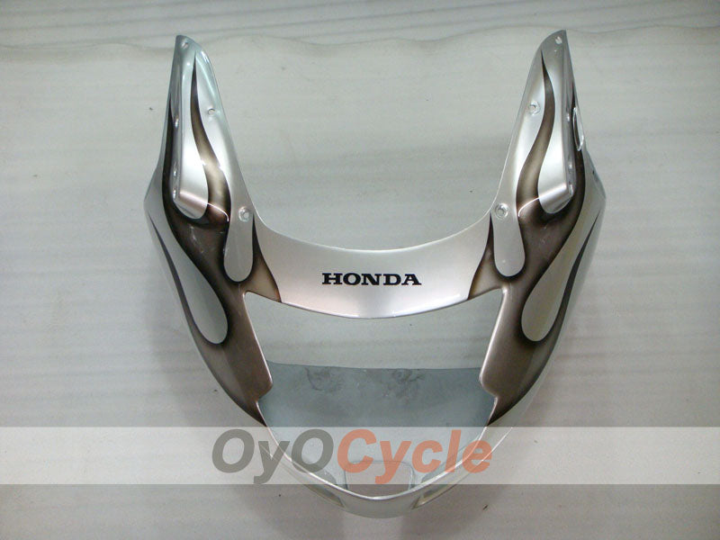 Kit de carenado por inyección para CBR1100XX 96-07 - Negro, Plata - Llama #OYO87902801