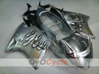 Kit de carenado por inyección para CBR1100XX 96-07 - Negro, Plata - Llama #OYO87902801