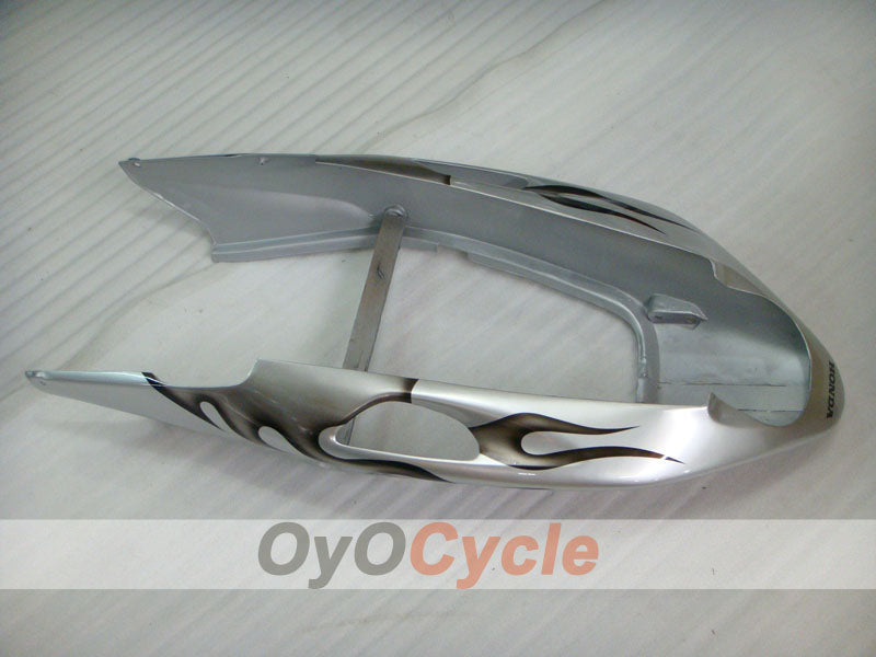 Kit de carenado por inyección para CBR1100XX 96-07 - Negro, Plata - Llama #OYO87902801