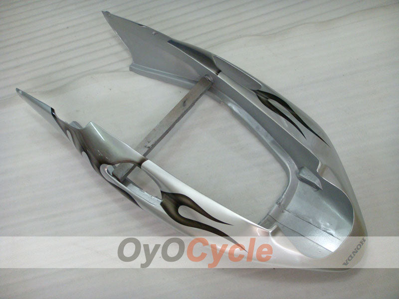 Kit de carenado por inyección para CBR1100XX 96-07 - Negro, Plata - Llama #OYO87902801