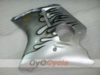 Kit de carenado por inyección para CBR1100XX 96-07 - Negro, Plata - Llama #OYO87902801