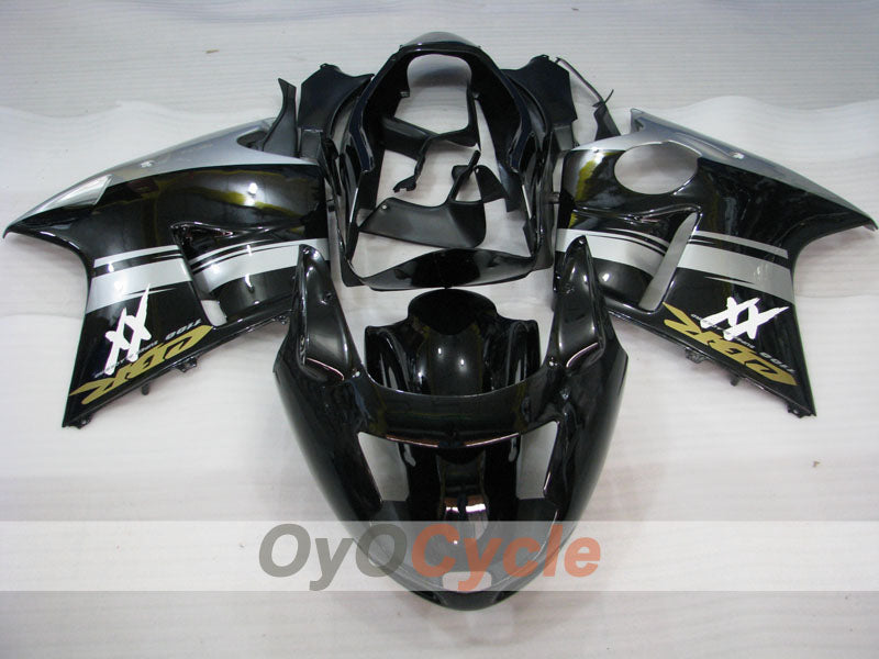 Carenado de inyección para CBR1100XX 96-07 - Negro, Plata - Estilo de fábrica #OYO87902813